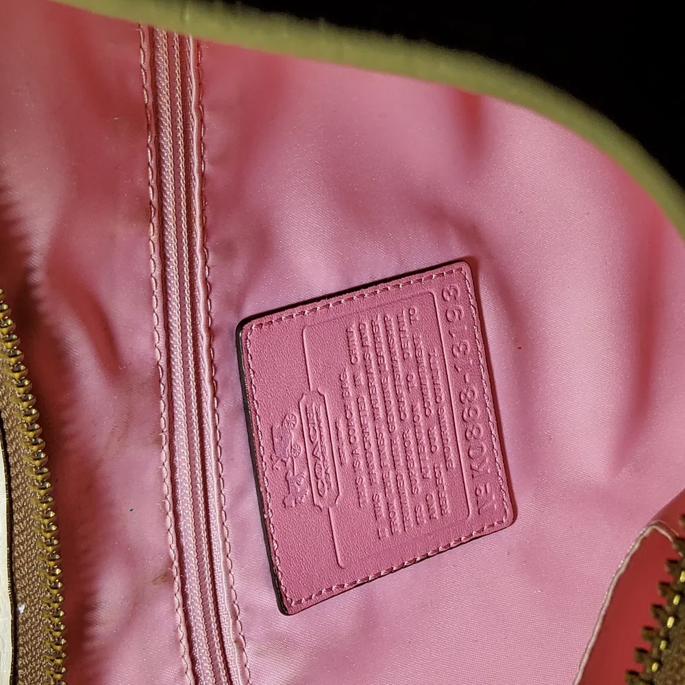 Coach Beige‎ and Pink Women's Bag
